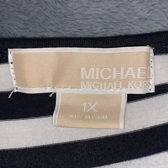 Michael Kors - Striped Cold Shoulder Top - Picture 4 of 5